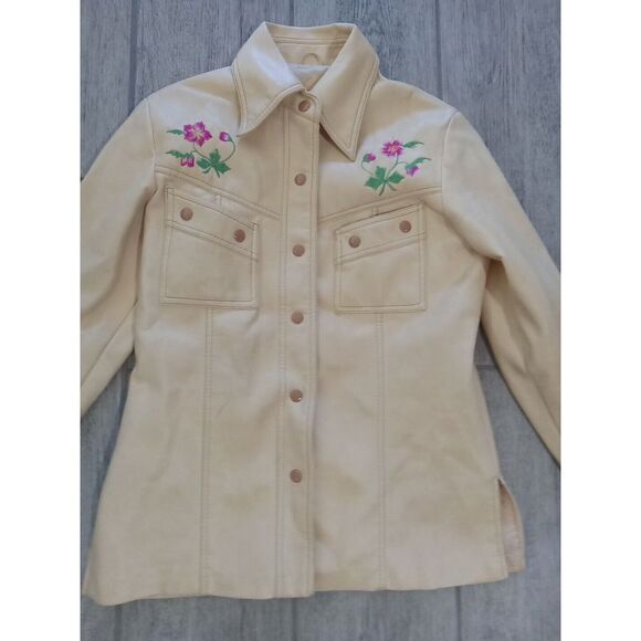 Womens Vegan Embroidered Western Jacket  Faux Leather Med Rondo by mr. murray - Picture 2 of 15